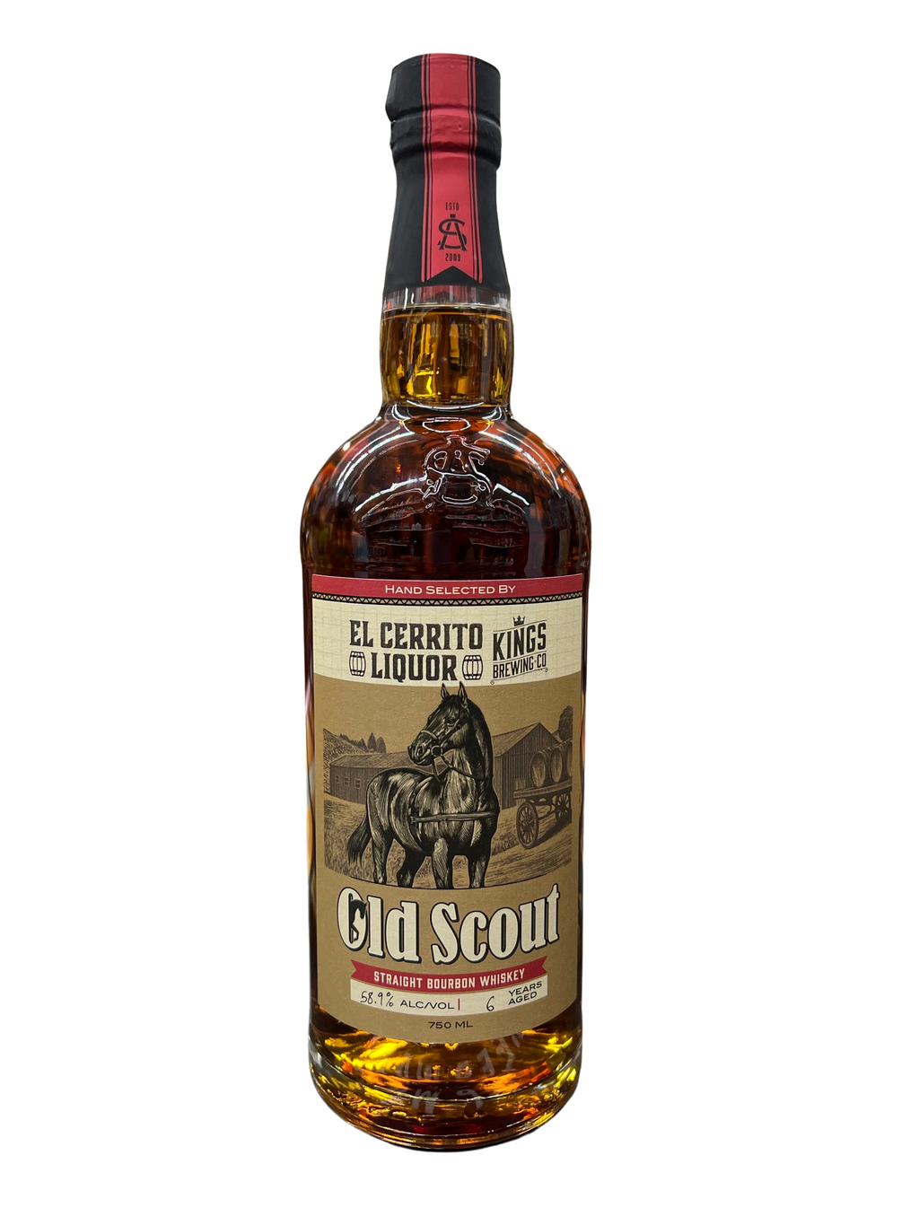 Old Scout  El Cerrito Liquor Store Pick Straight Bourbon Whiskey 750ml