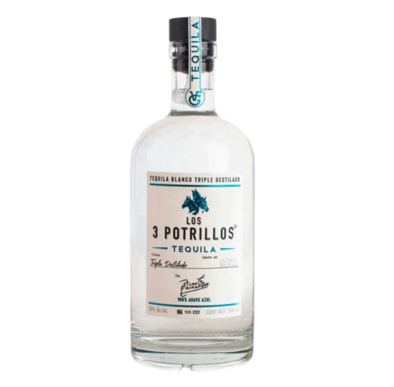 Los 3 Potrillos  De Vicente Fernández Blanco Tequila 750m