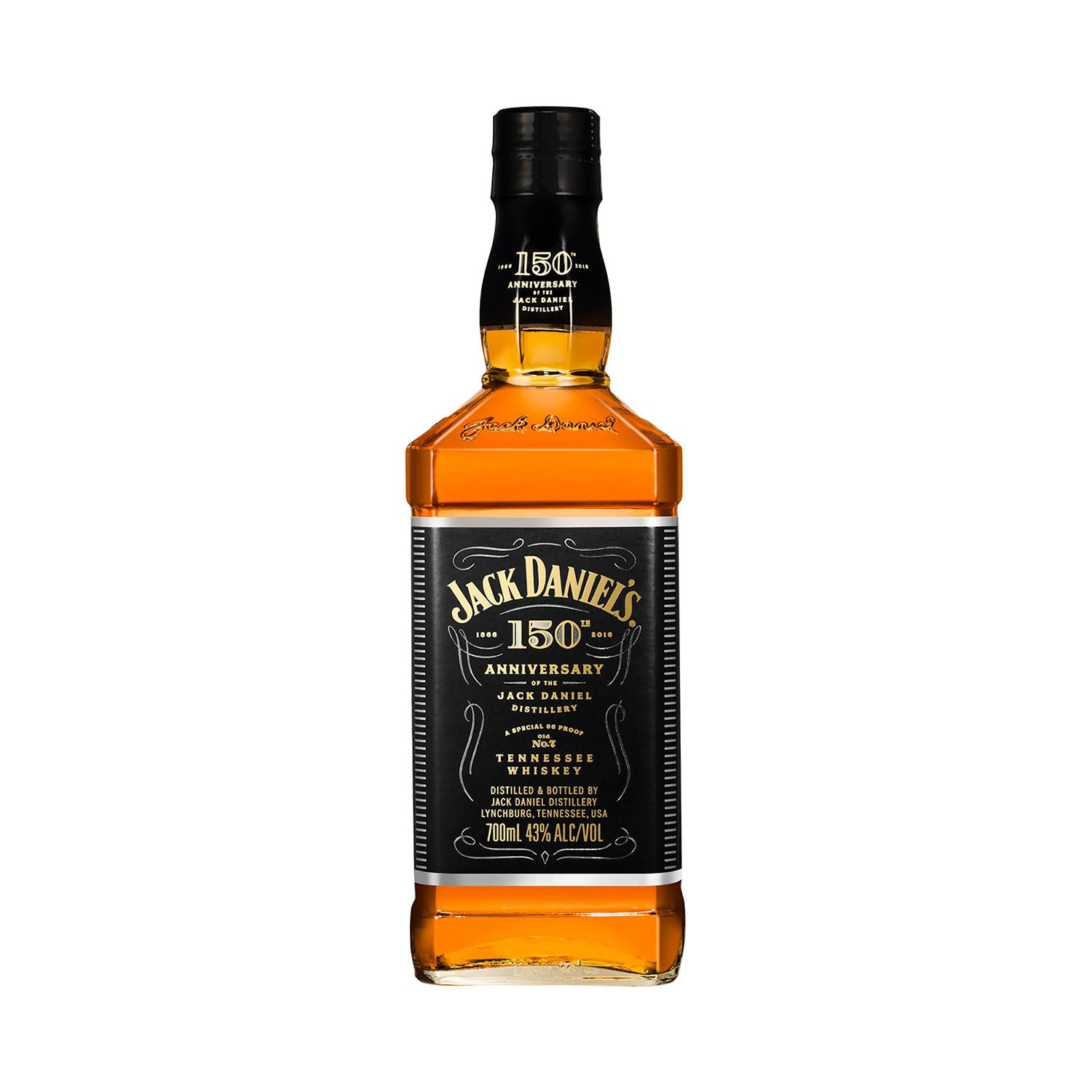 Jack Daniel's 150th Anniversary Tennessee Whiskey 700ml (Bottle Only)