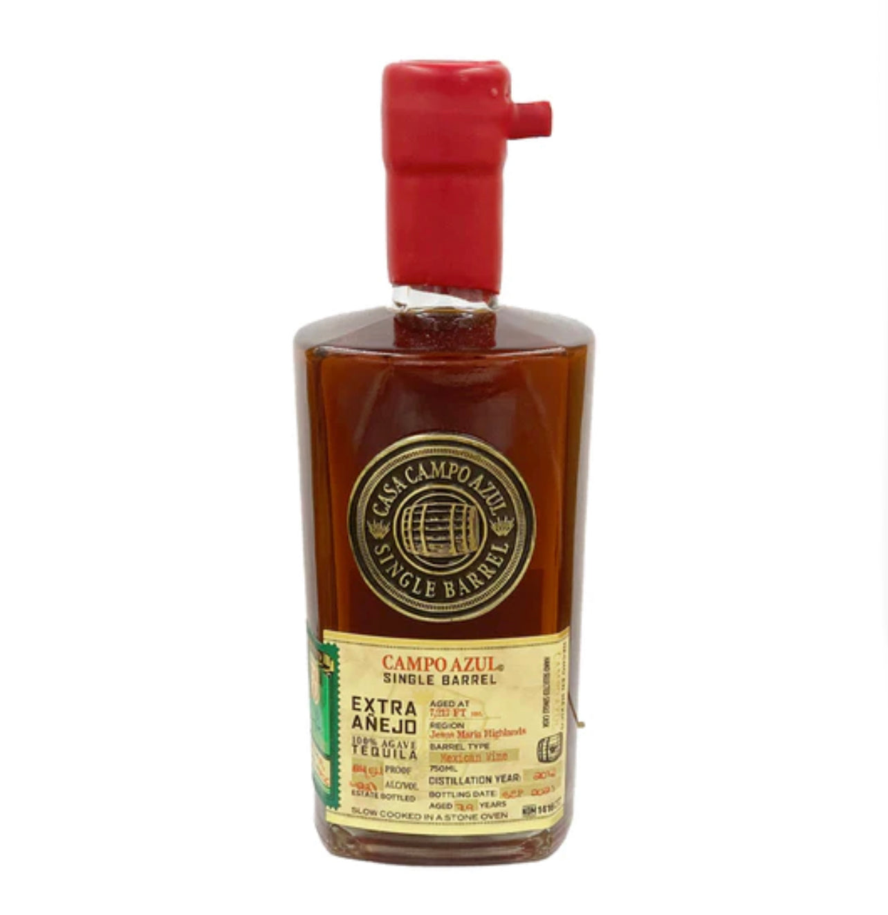 2012 Campo Azul Single Barrel Mexican Wine Cask Finish Extra Anejo Tequila 750ml