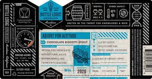 Bottle Logic Brewing Adjust For Altitude Chocolate Biscotti Stout Beer 500ml