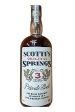 Scotti's Original Springs Private Stock 3 Year Old Straight Bourbon Whiskey 750ml