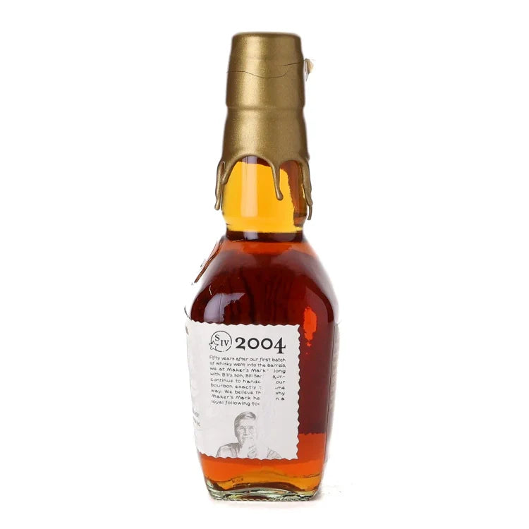 2004 Maker's Mark 50th Anniversary Gold Wax Kentucky Straight Bourbon Whisky 375ml