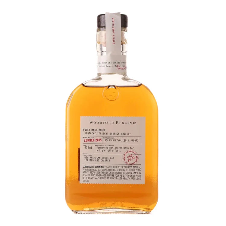 2015 Woodford Reserve Distillery Series Sweet Mash Redux Bourbon Whiskey 375ml