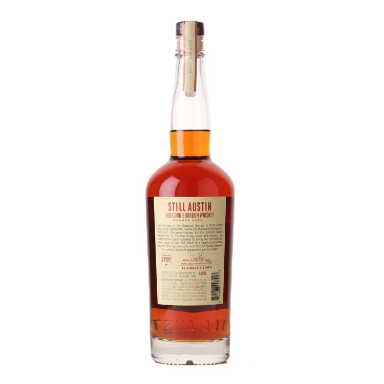 2025 Still Austin 6 Year Bottled in Bond Red Corn Bourbon Whiskey 750ml