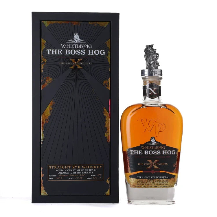 2023 WhistlePig The Boss Hog X The 10 Commandments Straight Rye Whiskey 750ml