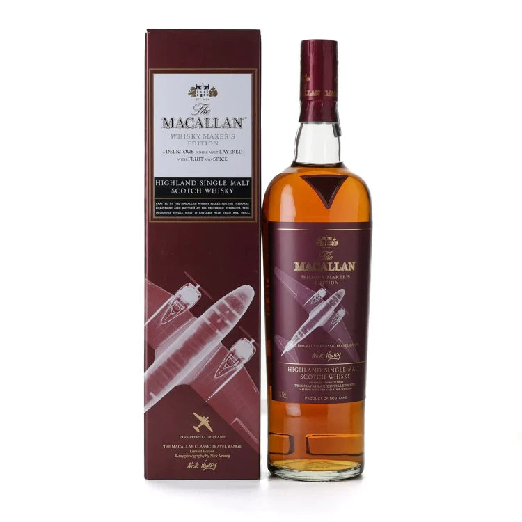 Macallan Whisky Maker's Edition X-Ray Propeller Plane Single Malt Scotch Whisky 700ml