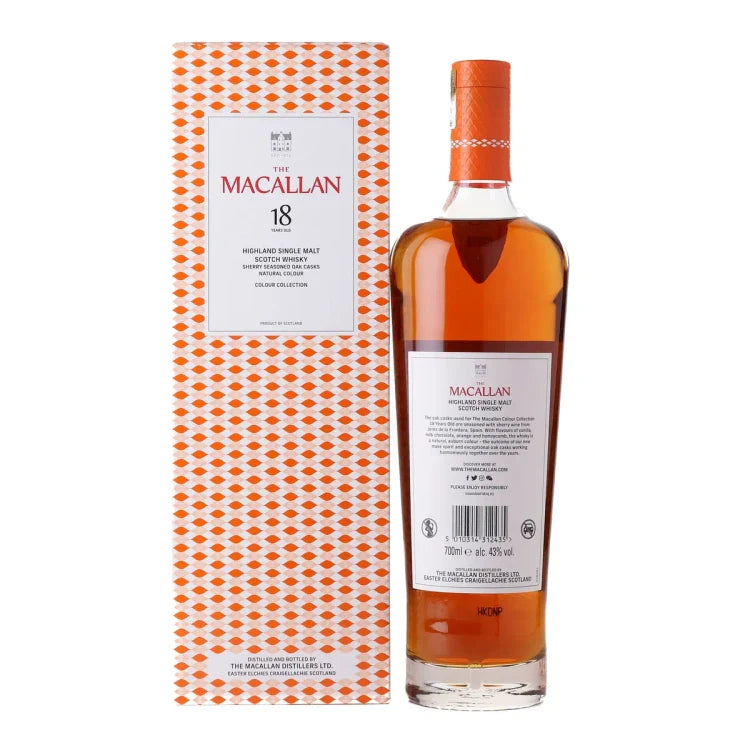 Macallan Colour Collection 18 Year Old Single Malt Scotch Whisky 700ml