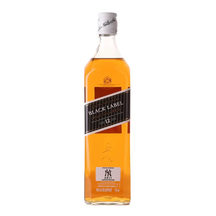 2017 Johnnie Walker 12 Year Old Black Label New York Yankees Edition Blended Scotch Whisky 750ml