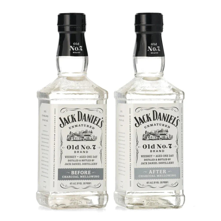 Jack Daniel's Old No. 7 Brand Before and After Charcoal Mellowing Set 375ml