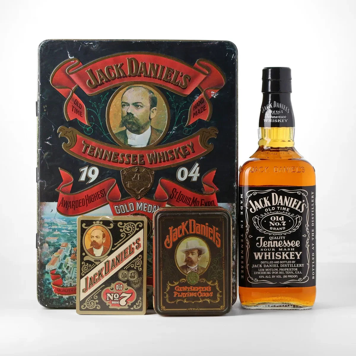 Jack Daniel's 1904 Playing Cards Tennessee Whiskey Gift Set 750ml