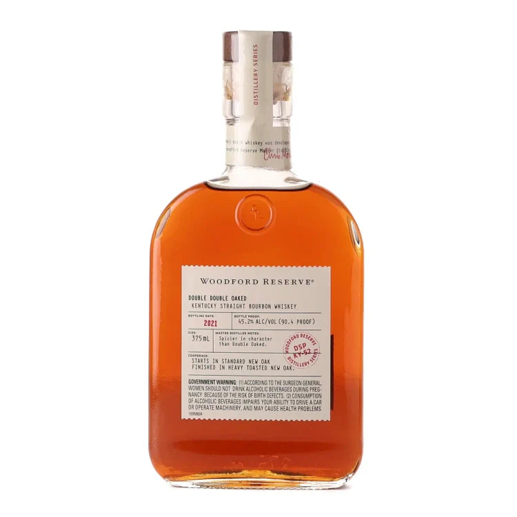 2021 Woodford Reserve Distillery Series Double Double Oaked Straight Bourbon Whiskey 375ml