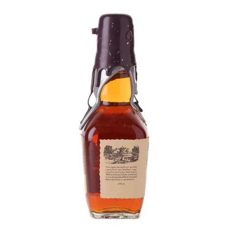 Maker's Mark Special Edition Purple & Silver Wax Kentucky Straight Bourbon Whisky Signed 375ml