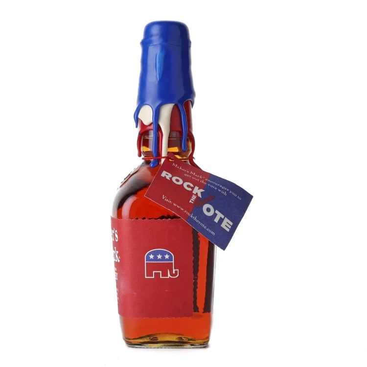 2008 Maker's Mark Rock The Vote Kentucky Straight Bourbon Whisky (Blue/White/Red) 750ml