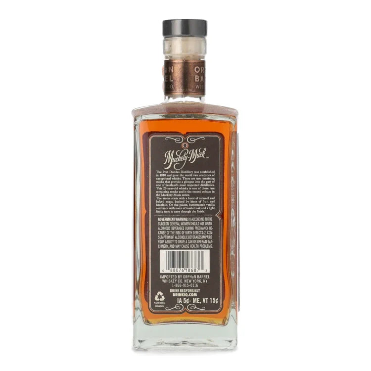 Orphan Barrel Muckety Muck 25 Year Old Single Grain Scotch Whisky 750ml
