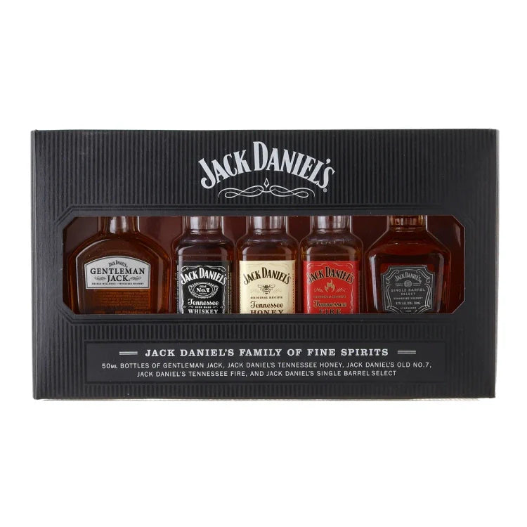 Jack Daniel's Family of Fine Spirits 50ml Bottle 5-Pack
