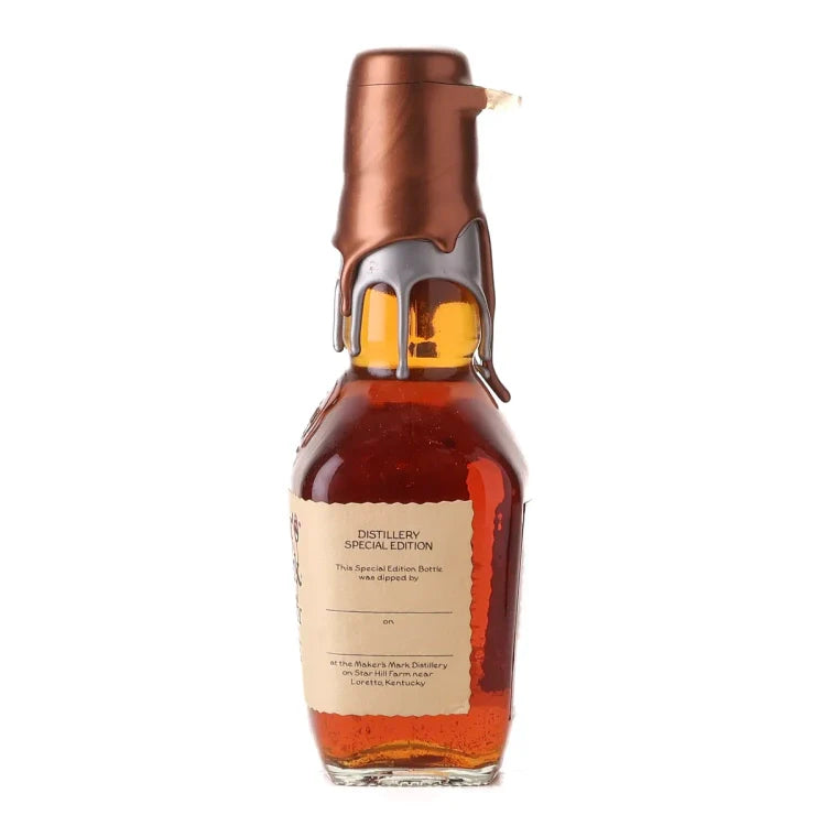Maker's Mark Special Edition Bronze & Silver Wax Kentucky Straight Bourbon Whisky Signed 375ml