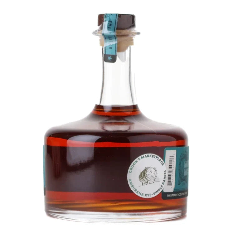 Thirteenth Colony Cask Strength Rye Crook's Marketplace Private Barrel Selection Rye Whiskey750ml