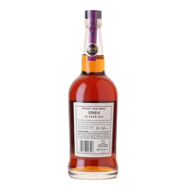 1924 Old Forester 10 Year Old Kentucky Straight Bourbon Whiskey 750ml