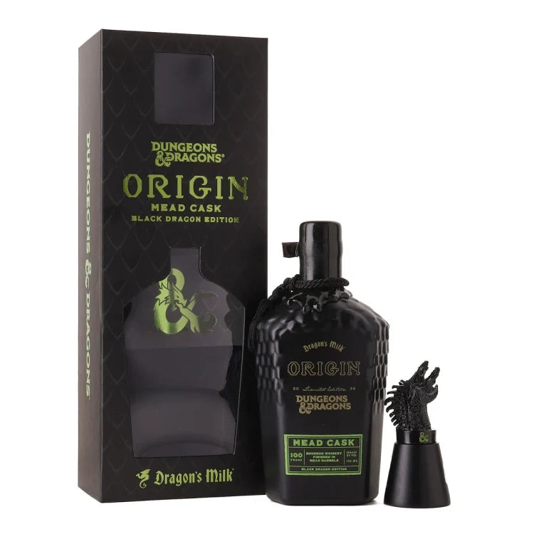 2025 New Holland Brewing Dragon's Milk X Dungeon & Dragons Origin Black Dragon Edition Mead Cask Finish Bourbon Whiskey 750ml