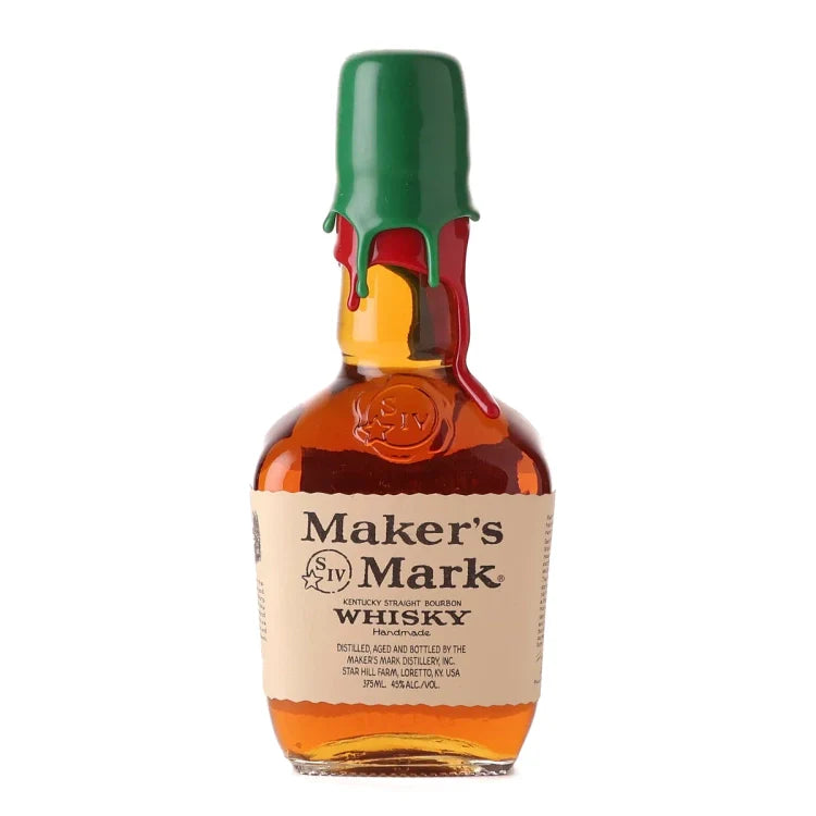 Maker's Mark Special Edition Green & Red Kentucky Straight Bourbon Whisky Signed 375ml