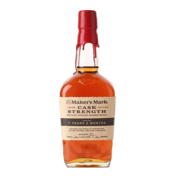 Maker's Mark Cask Strength 7 Years Old Batch 25-01 Kentucky Straight Bourbon Whisky 750ml