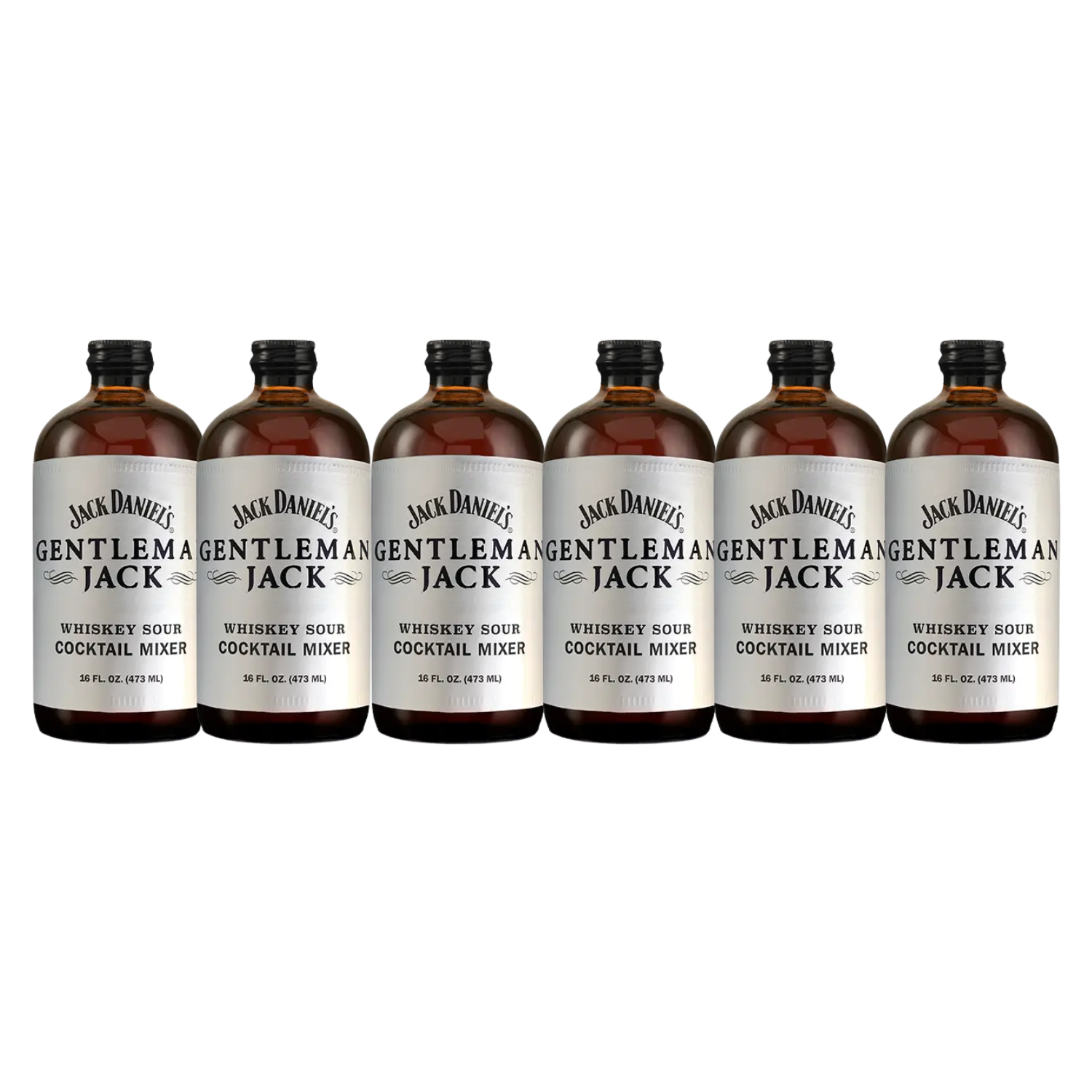 Jack Daniel's Gentleman Jack Whiskey Sour Cocktail Mixer 16Oz 6-Pack