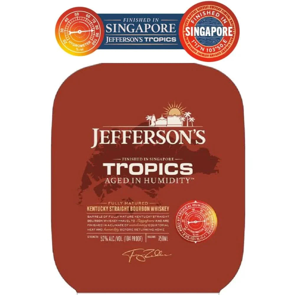 Jefferson's Tropics Aged In Humidity Kentucky Straight Bourbon Whiskey 750ml