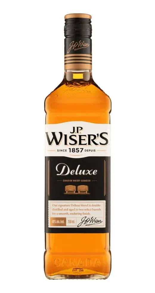 J.P. Wiser's De Luxe Rye Canadian Whisky 750ml