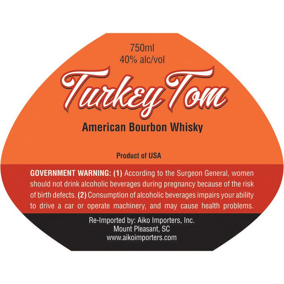Turkey Tom American Bourbon Whiskey 750ml