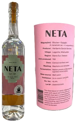 Neta Bicuixe Espadin Heriberto Garcia Agave Spirit 750ml