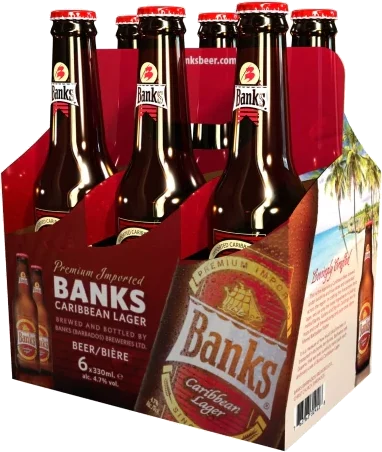 Banks Caribbean Lager Beer 6-Pack