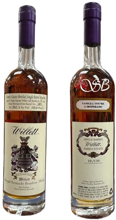 Willett Family Estate 9 Year Old #5871 Vanilla Youre A Desperado Straight Bourbon Whiskey 750ml