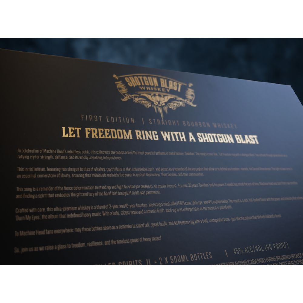 Machine Head Shotgun Blast Limited Edition Bourbon Whiskey 2-Pack