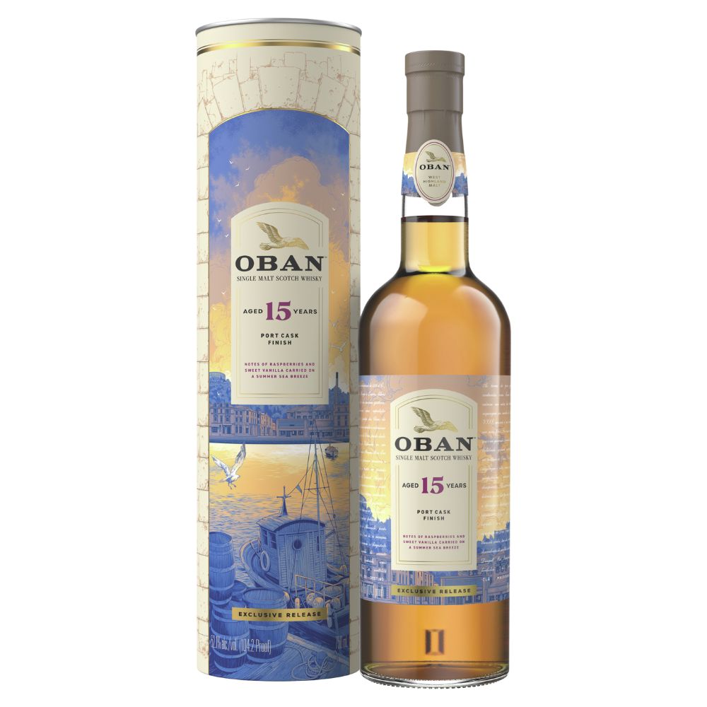 Oban 15 Year Old Port Cask Finish Single Malt Scotch Whisky 750ml