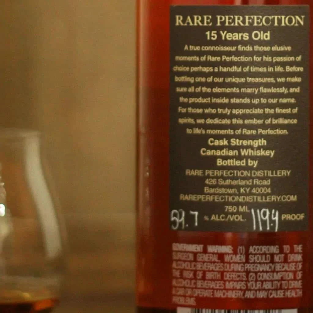 Willett Rare Perfection 15 Year Old 119.7 Proof Cask Strength Canadian Whisky750ml