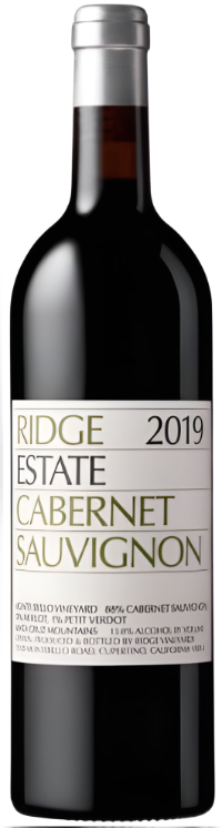 2019 Ridge Vineyards Estate Cabernet Sauvignon 750ml