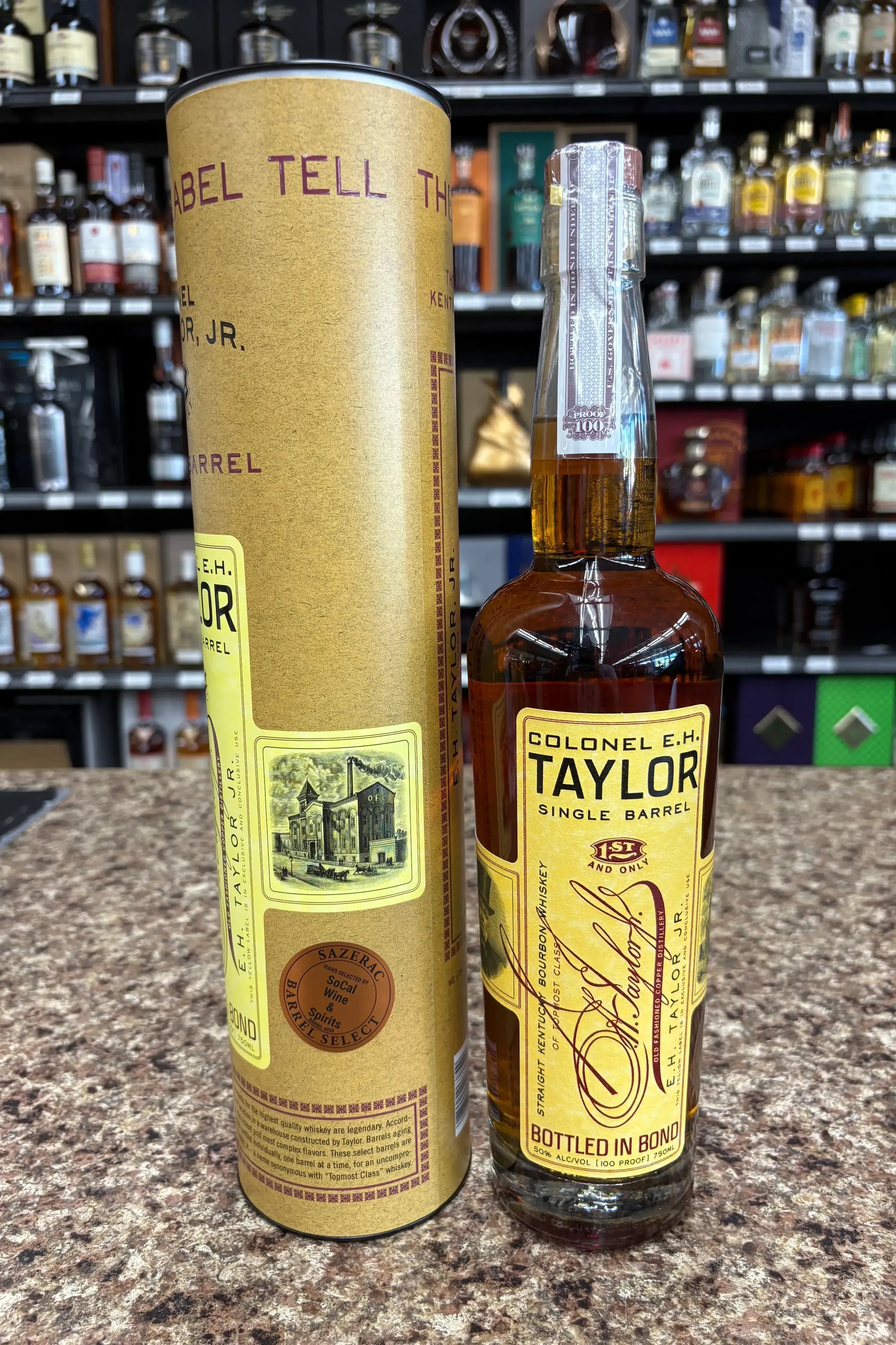 Colonel E.H. Taylor Single Barrel SoCal Wine & Spirits Store Pick #034 Straight Kentucky Bourbon Whiskey 750ml