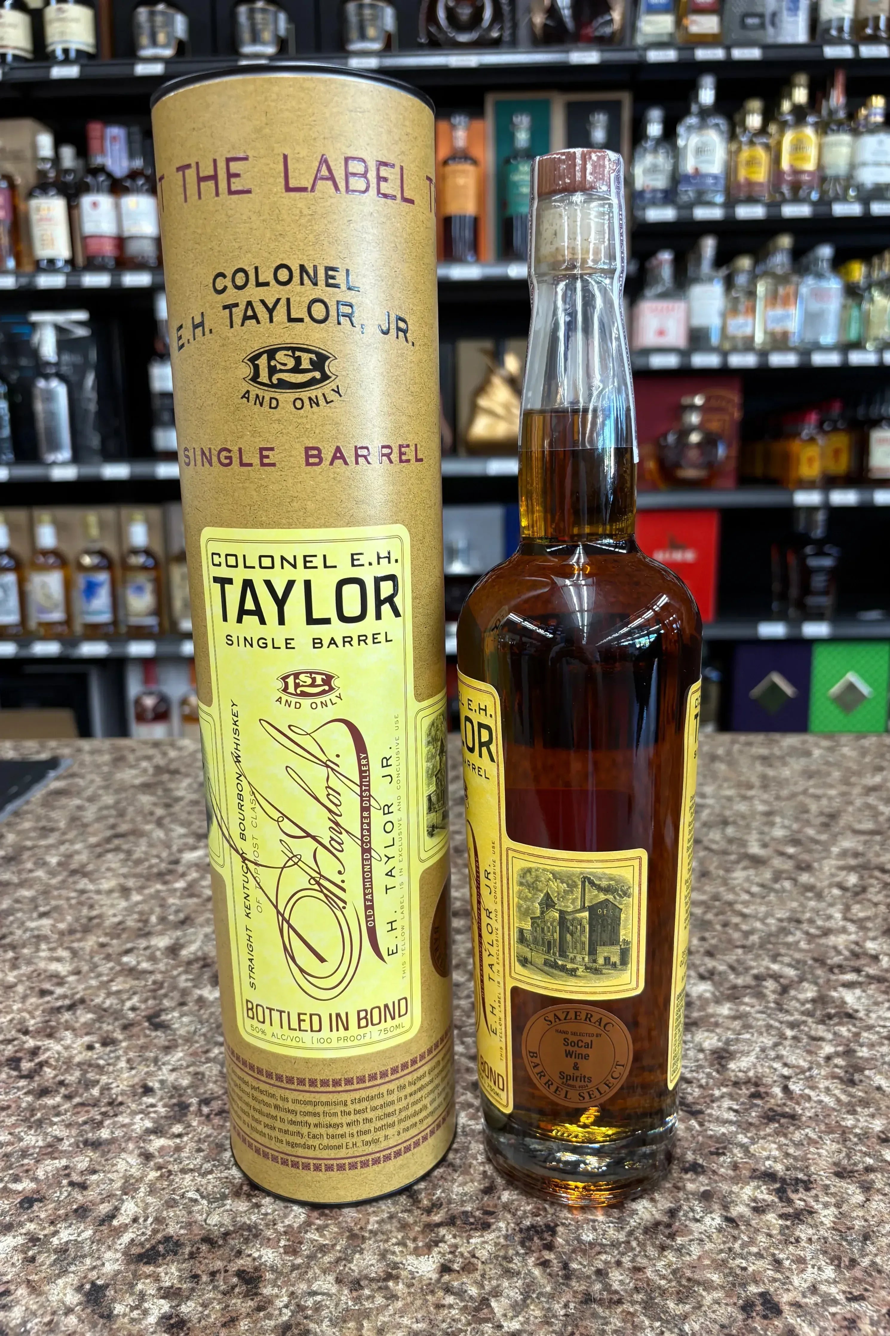Colonel E.H. Taylor Single Barrel SoCal Wine & Spirits Store Pick #034 Straight Kentucky Bourbon Whiskey 750ml