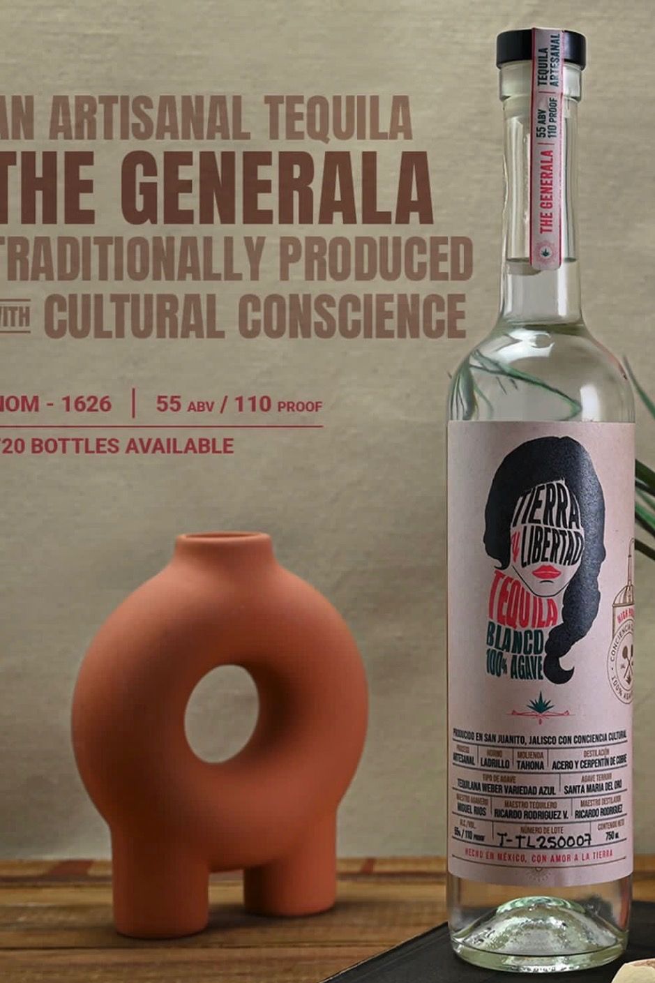 Tierra y Libertad The Generala Blanco Tequila 750ml