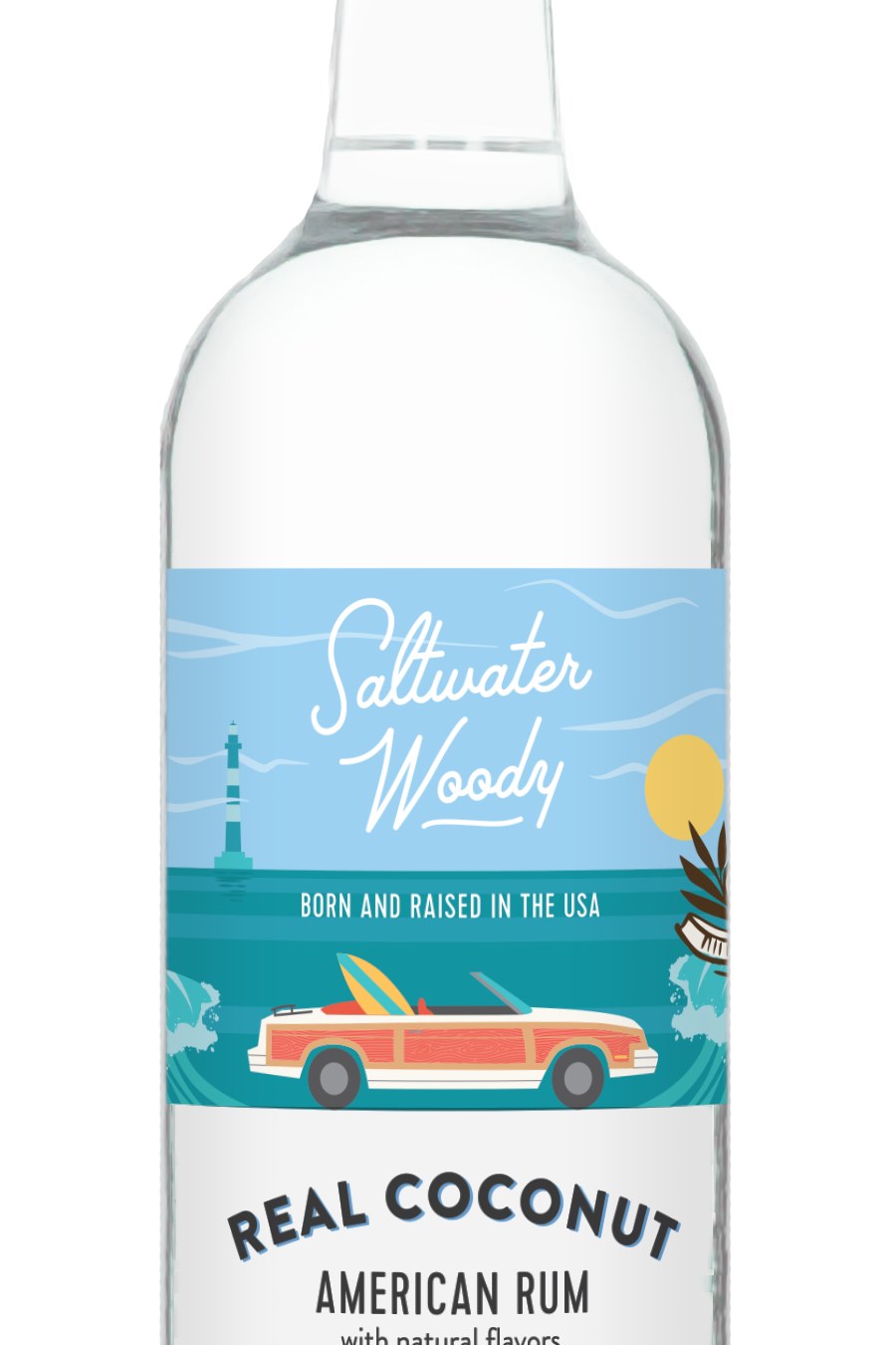 Saltwater Woody Real Coconut Flavored Rum 750ml