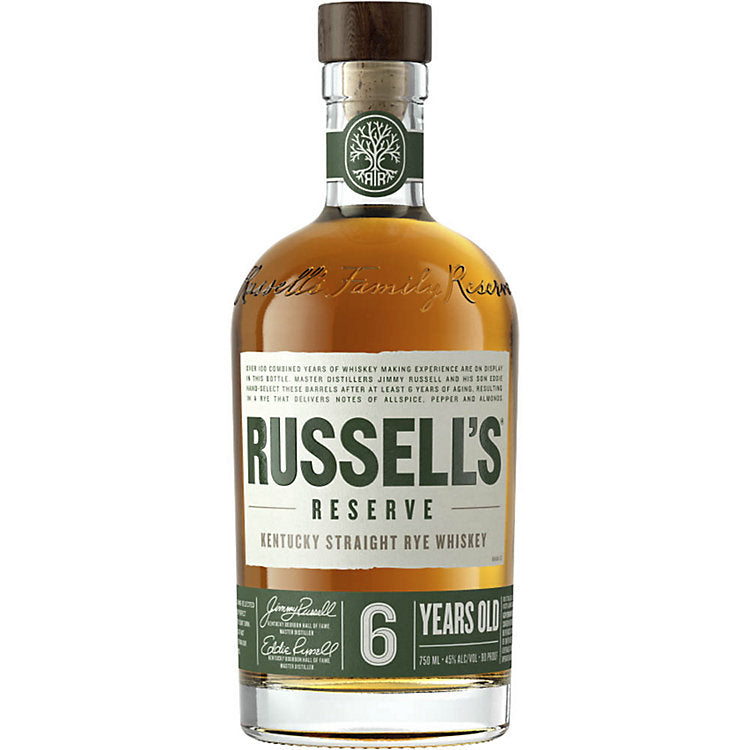 Russell's Reserve 6 Year Old Small Batch Straight Rye Whiskey 750ml