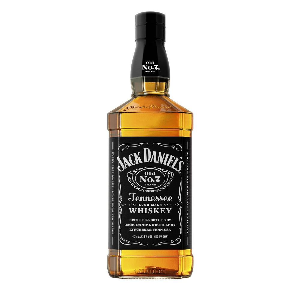 Jack Daniel's Black Label Old No.7 Brand Sour Mash Whiskey 1.75Lt