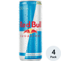 RED BULL SUGAR FREE 4 PACK CANS