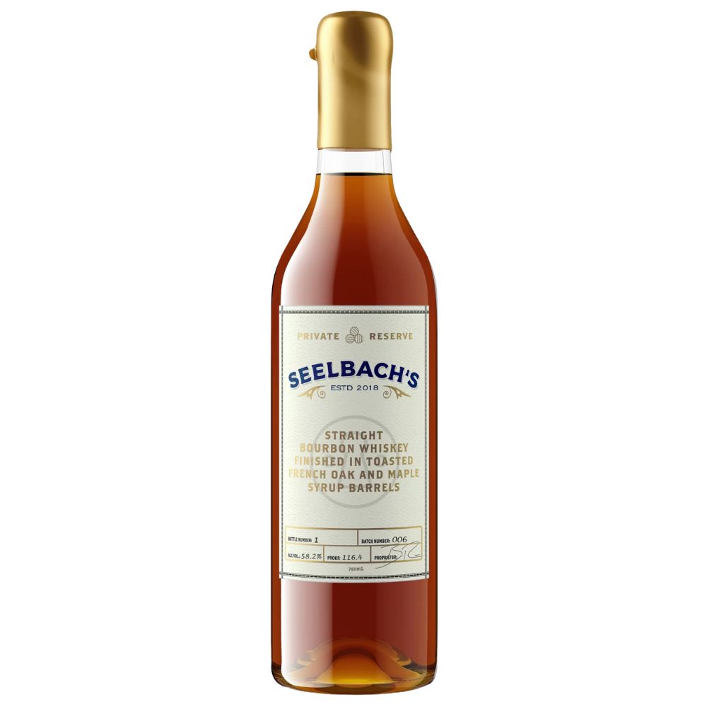 Seelbach's Private Reserve Toasted French Oak and Mapel Syrup Barrel Straight Bourbon Whiskey 750ml