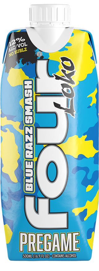 Drink Four Brewing Co. Four Loko Blue Razz Malt Beverage 500ml
