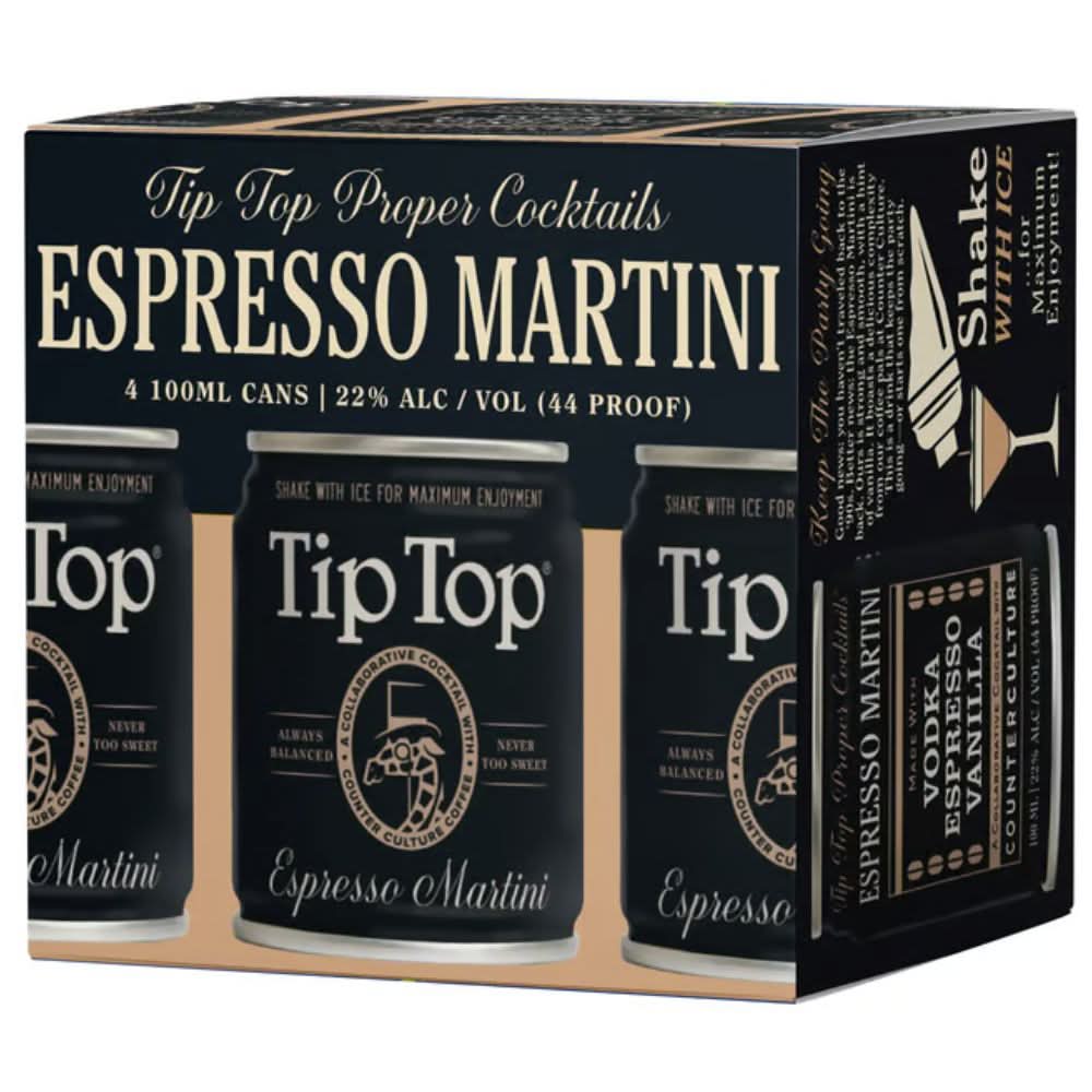 Tip Top Proper Espresso Martini Cocktail 4-Pack