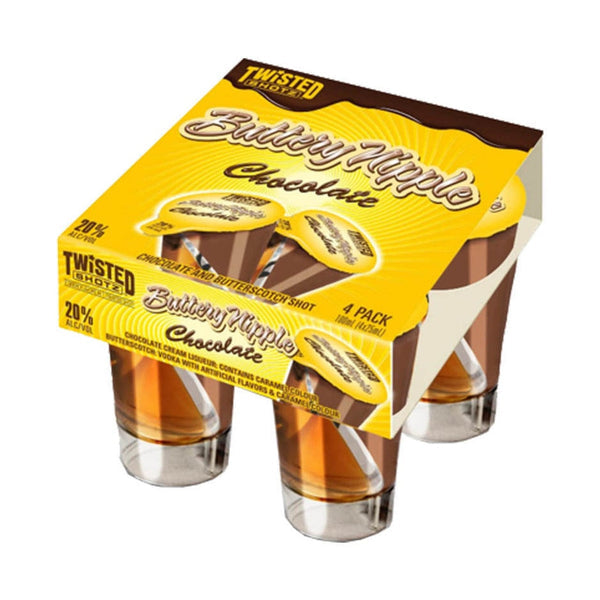 Twisted Shotz Buttery Nipple Liqueur 4-Pack