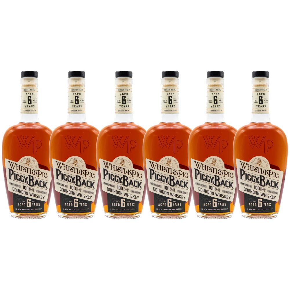 Whistlepig Piggyback 6 Year Old Bourbon Whiskey 750ml Bundle 3 Pack