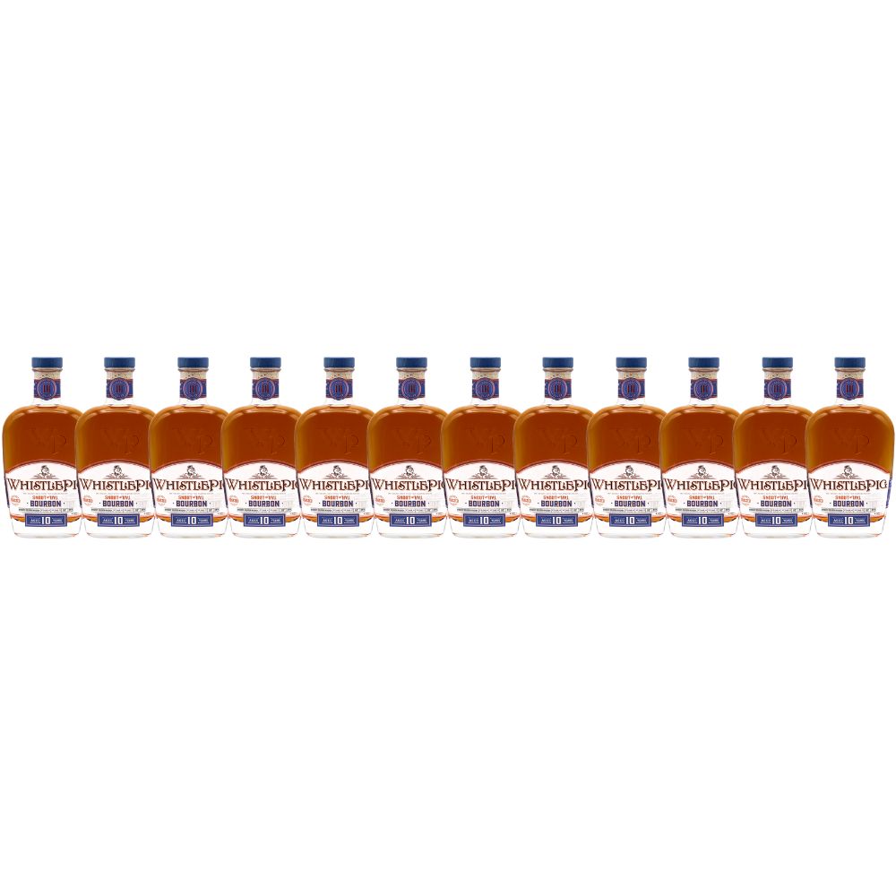 Whistlepig Snout to Tail 10 Year Old Bourbon Whiskey 750ml Bundle 6 Pack
